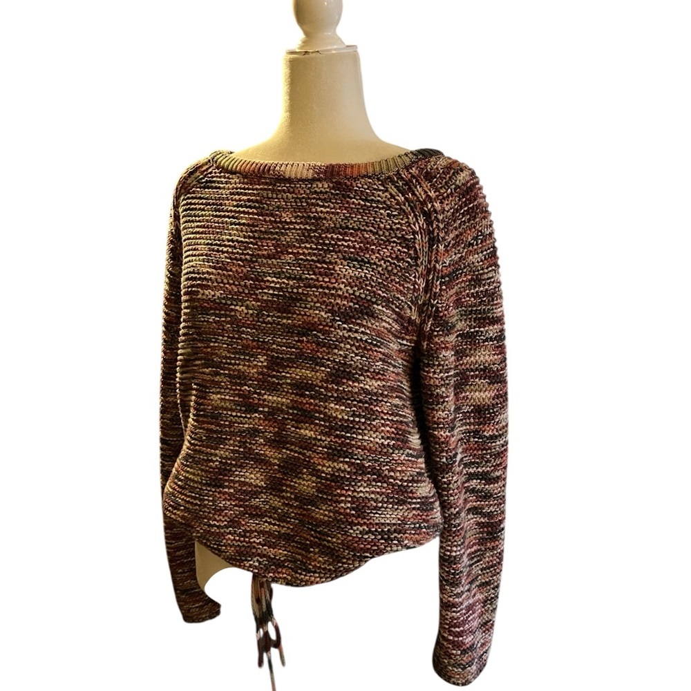 Theory Multi-Color Marled Knit Sweater Size Large